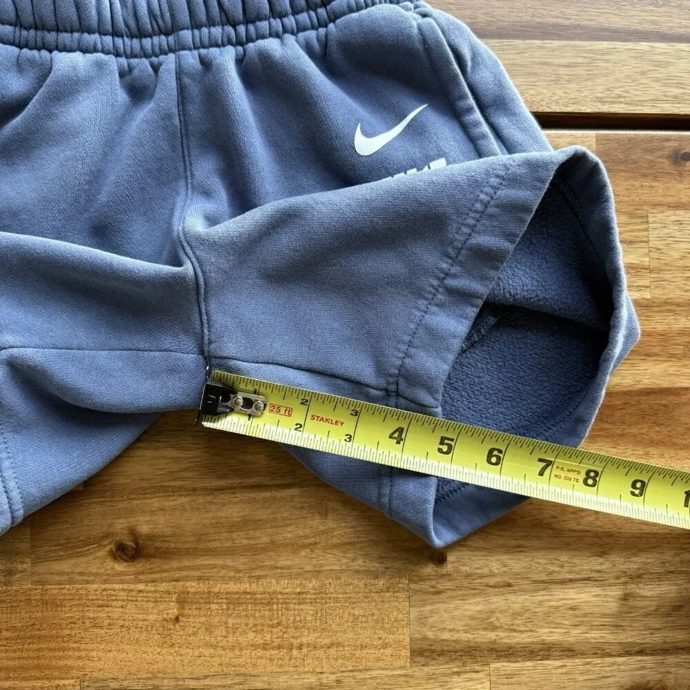 Nike‎ Boys French Terry Logo Shorts Size S Blue Sporty Running Athletic School